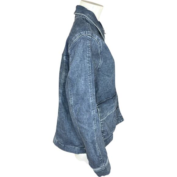 Me by Jennie Garth The Dylan Denim Jacket Washed Grey Blue Wash 1X NWT - Picture 12 of 14